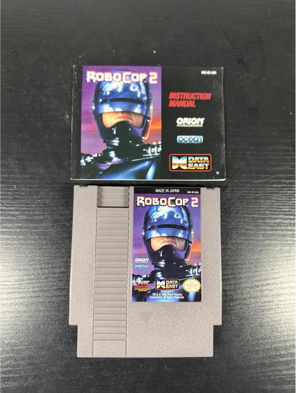 RoboCop 2 NES Nintendo Authentic Tested w Manual & Sleeve Data East